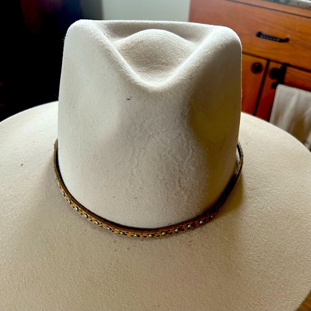 Vintage Leather Adjustable Cowboy Hatband